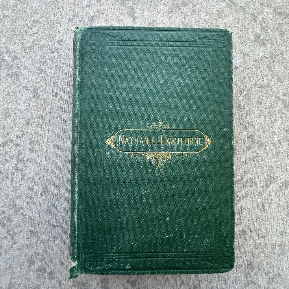 Vintage 1872 The Marble Faun Nathaniel Hawthorne Illustrated Hardcover Book Osgo